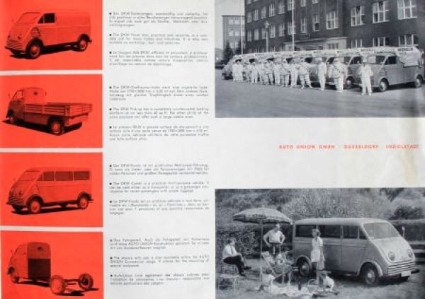 DKW Commerical Modelprogram 1951 Carbrochure (9428)